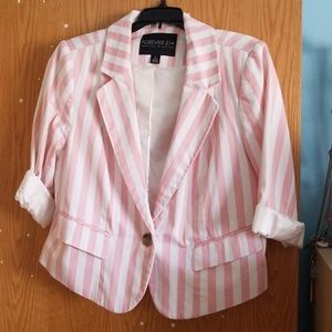 Forever21 Candy Stripe Blazer